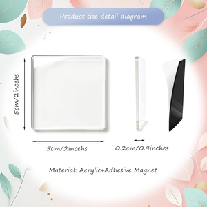Imán Flexible y Duradero para Refrigerador, Imán Acrílico en Blanco para Decoración, Venta al Por Mayor - Product Image 3