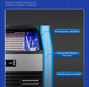 Selbst reinigende weiche knusprige kaubare Pellet-Kiesel-Arbeits platte Nugget Ice <span class=keywords><strong>Maker</strong></span> Making Machine Household - Product Image 5
