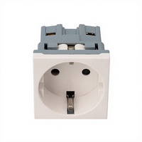 Prise murale standard Schuko allemande avec volet de sécurité, prise électrique européenne pour usage domestique, commercial et armoire de stockage d'énergie