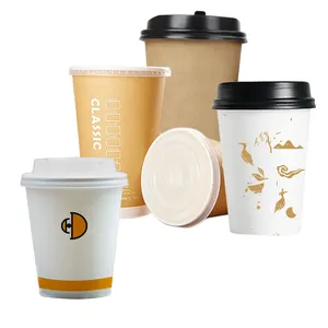 Coffee Cup & Lid Ripple 350ml 