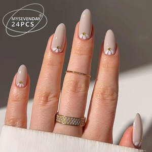 เล็บลายดอกไม้สวยสง่าแนววินเทจแฟชั่นส่งออกแบบยุโรปและอเมริกา - Product Image 1