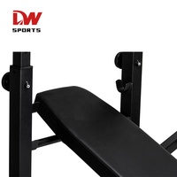 Banc plat à inclinaison réglable DW SPORTS pour l'entraînement de la poitrine Bench Press