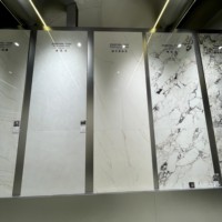 Dalles de carrelage en pierre frittée Amanijin pour salle de bain, panneau mural, marbre italien moderne poli pour hôtel et villa, sol, escalier, salon
