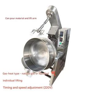 Machine de mélange automatique tout-en-un pour usage commercial, avec fonction de cuve à double enveloppe pour la cuisson des plats chauds, le sautage des aliments et la cuisson du sucre - Product Image 4