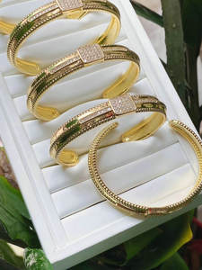 Bracciale braccialetto in oro Trending unico ora ampio da donna stile stile braccialetto Boho rame ottone braccialetto braccialetto - Product Image 4