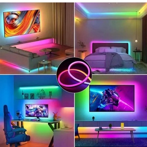 Bande lumineuse LED néon flexible RGB étanche IP67 pour décoration de Noël avec logo personnalisé, enroulable, pour mur - Product Image 5