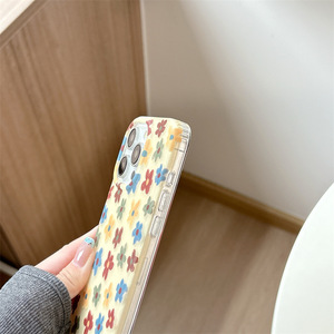 ขายส่งเคสโทรศัพท์ลายภาพวาดดอกไม้สไตล์วินเทจเกาหลีแบบสองชั้นสำหรับ iPhone 17 Pro Max 16 15 14 13 - Product Image 4