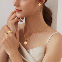Vente en gros de boucles d'oreilles et bagues pendentifs de luxe en argent sterling 925 pour femmes Oem Parures de bijoux de mariée en zirconium cubique fin pour mariage 3 pièces