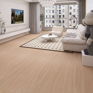 Baldosas de Porcelana con Aspecto de <span class=keywords><strong>Madera</strong></span>, 750x1500mm, Patrón de Espiga, Porcelana Completa, Estilo Tronco Natural, Tono Cremoso, Antideslizantes, Modernas - Product Image 3