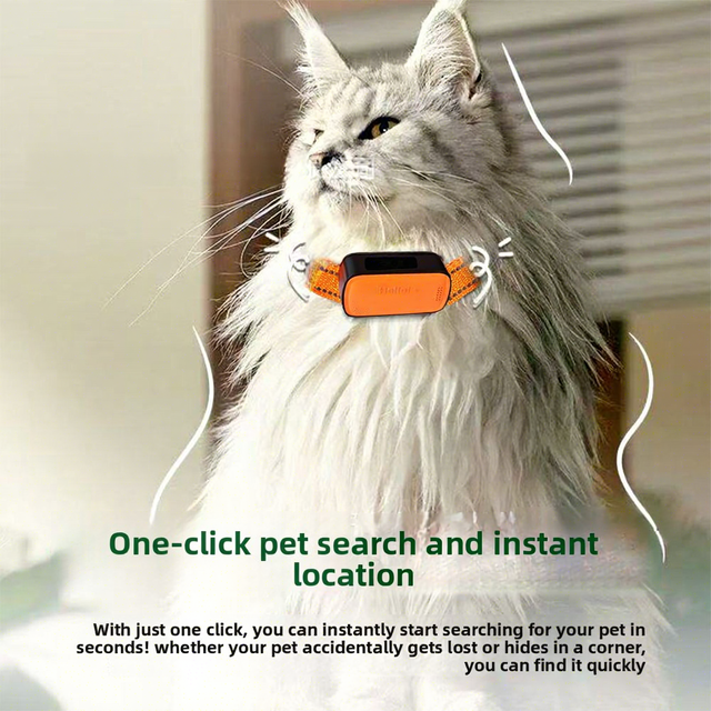 Cat Anti Loss Locator Pet GPS Positioning Phone Collar Automatic Answering cat Locator Real-time Positioning
