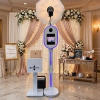 Photomaton iPad DSLR à installation facile avec ventilateur de refroidissement intégré et éclairage RGB – Machine photomaton pour iPad et appareil photo – Photomaton selfie