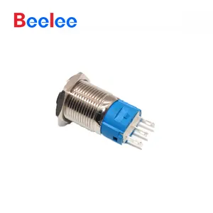 HOT SALE GBeelee 12mm 16mm 19mm Round Waterproof Ip67 Metal Push 250V reset Button Momentary swichesor