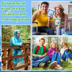 Portable Disposable Foldable for Raincoats for <b>Men</b> Women Hiking Waterproof PE Plastic Free Sample 5000 Pcs - Product Image 3