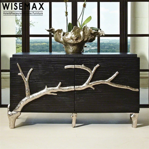 WISEMAX — meuble de luxe à 3 portes avec pied en métal doré, <span class=keywords><strong>armoire</strong></span> de télévision moderne pour salon, buffet de maison - Product Image 1