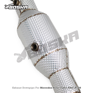 Tubo de Escape Personalizado con Catalizador Turbo para Mercedes-Benz GLS63 AMG W166 5.5T 2015-2019 Boska SS304, Tubo de Alto Flujo - Product Image 2