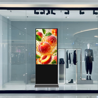 Écran LED sur pied pour affichage commercial, 43, 49, 55, 65 pouces, écran LCD publicitaire, moniteur, lecteur d'affichage numérique, kiosque, centre commercial