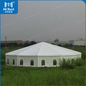 Tienda de campaña de aleación de aluminio para eventos de circo al aire libre, carpa poligonal redondo para fiesta, boda, diámetro de m - Product Image 3