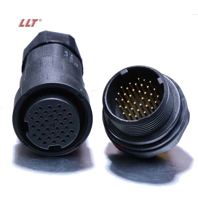 LLT 100V 5A M29 36 Pin Multi Wire Connector Ip67 Ip68 Waterproof Panel Mount Circular Connector for signal