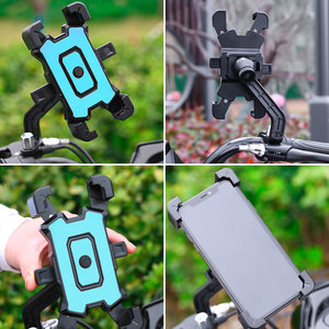 Support de téléphone pour moto Jiuyue, fixation antichoc à verrouillage automatique, montage à une main pour véhicules électriques et vélos - Product Image 3