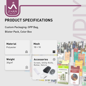 <span class=keywords><strong>มุ้งลวด</strong></span>สำหรับหน้าต่างกันแมลงแบบ DIY ใช้เปลี่ยนได้ง่ายทำจากไฟเบอร์กลาสกันฝุ่นสำหรับหน้าต่าง - Product Image 2