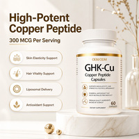 Capsules de Peptide de Cuivre GHK-CU 1000mcg pour l'Éclat de la Peau, Anti-Âge, Soutien du Collagène et Santé Capillaire Adulte (OEM/ODM)