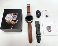 Jam tangan pintar TWS 2IN1 pria, arloji Cerdas olahraga 1.52 "IPS Fitcloudpro BT panggilan pemutar musik dengan Earphone T95