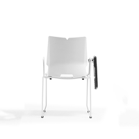 Tablette d'écriture pliable de haute qualité pour bureau, chaise de formation en plastique sans roulettes pour conférence