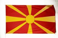 Bandera antigua macedónica de alta calidad Banderas macedonias de 3X5 pies 90X150 cm Bandera antigua Macedonia