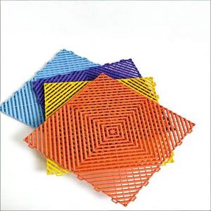 Dalles de sol carrées en polypropylène (PP) multi-usages, antidérapantes, imperméables et résistantes à l'usure, à emboîtement rapide, pour salle de bain et <span class=keywords><strong>garage</strong></span> - Product Image 1