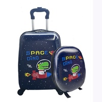 Bagages enfants populaire dessin animé conception 16 "valise ensemble chariot bagages avec 12" enfant voyage sac à dos sacs ensembles de bagages