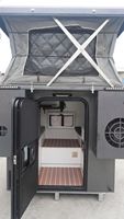 Remorque de camping haut de gamme, légère et pliable, style camping-car, adaptée au camping tout-terrain