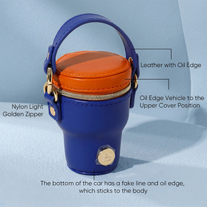 Petit <span class=keywords><strong>sac</strong></span> en cuir et flanelle Everich au design mignon et tendance pour bouteilles d'eau, gobelets et tasses <span class=keywords><strong>avec</strong></span> poignée - Product Image 4