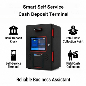 Terminal de Depósito de Efectivo Inteligente de Autoservicio con Pantalla Táctil, Caja de Depósito de Efectivo, Aceptador de Billetes, Impresión de Recibos, Notificación por <span class=keywords><strong>Correo</strong></span> Electrónico, Kiosco - Product Image 1