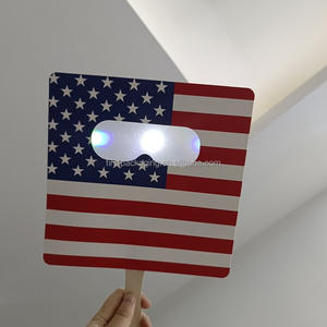 Abanico de Papel Personalizado con Impresión Publicitaria 3D de Fuegos Artificiales para Fiestas - Product Image 1