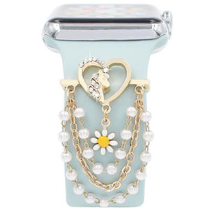 Décoration en métal pour <span class=keywords><strong>Apple</strong></span> <span class=keywords><strong>Watch</strong></span> Band Series 8 7 6 5 4 SE Accessoires Diamant Bijoux Charmes Perles Anneau Décoratif - Product Image 6