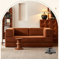 Canapé modulaire extensible, ensemble de canapés sectionnels, canapé-lit compact double usage en tissu compressé, pouf pour salon et hôtel