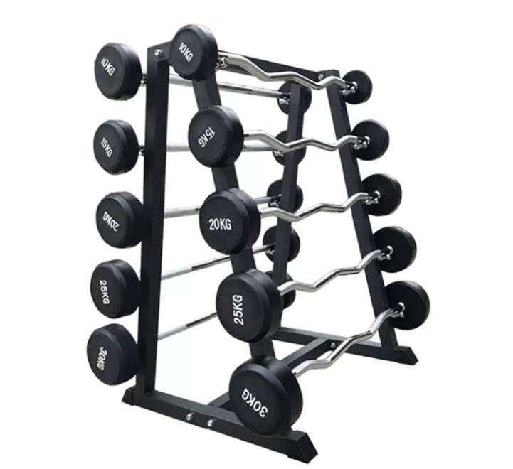 Rubber Fixed Barbell Ultimate Strength Training Tool