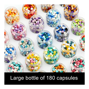 Nouveau multi-couleur en vrac Transparent canette 80g poids timbres perles de cire d'étanchéité pour bricolage cire joint <span class=keywords><strong>timbre</strong></span> Kit - Product Image 2