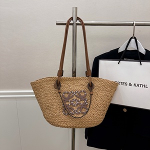 <span class=keywords><strong>Borsa</strong></span> tote grande riutilizzabile in paglia, <span class=keywords><strong>borsa</strong></span> da spiaggia da donna, <span class=keywords><strong>borsa</strong></span> estiva in macramè - Product Image 5