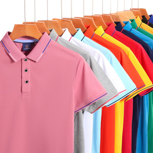 Summer Polo Shirt Custom Short-sleeved Lapel Advertising Shirt T-shirt Business Work Activity Shirt Custom Embroidered logo