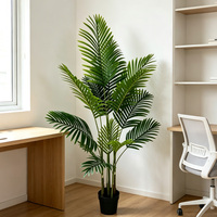 Palmier Areca Artificiel en Plastique en Gros, Plante Tropicale Amovible pour Sol, Écologique et Durable, Idéal pour Salon, Bureau, Hôtel