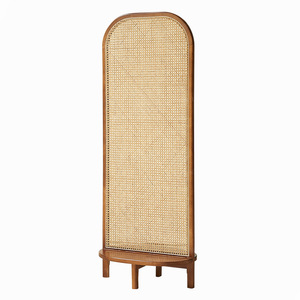 Paravents <span class=keywords><strong>en</strong></span> rotin pour la maison, le bureau, la chambre à coucher, 4 panneaux, paravents Byobu, séparateur de pièce, cloison de séparation, ensemble de séparateurs de pièce <span class=keywords><strong>en</strong></span> <span class=keywords><strong>bois</strong></span> - Product Image 5