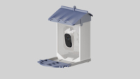 Mangeoire à oiseaux intelligente AI avec caméra Station d'observation des oiseaux WiFi extérieure à énergie solaire avec application d'enregistrement vidéo pour le jardin