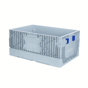 Sea Food Industrial Warehouse Logistic Collapsible Foldable Bin Deliver Moving Container Turnover Storage Box Plastic Crates