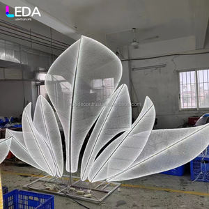 LEDA Impresionante estilo de pluma LED dorada Decoración DE BODA Ideal para el estilo del evento del festival - Product Image 5