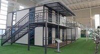Maison préfabriquée de luxe à 2 étages de 20 pieds ou 40 pieds, maison conteneur pliable et extensible à vendre