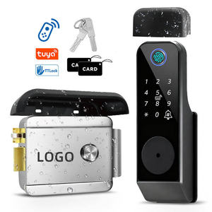 Sinon Ttlock Tuya Wifi Bouton de déverrouillage extérieur étanche Nfc Smart Rfid Serrure de porte à empreintes digitales Serrure de porte intelligente Serrure de porte intelligente - Product Image 1