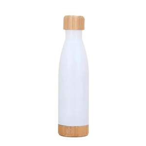 Nuevo Vaso Térmico <span class=keywords><strong>de</strong></span> Acero Inoxidable 304 con Base <span class=keywords><strong>de</strong></span> Bambú, Tapa <span class=keywords><strong>de</strong></span> Bambú <span class=keywords><strong>de</strong></span> Alta Apariencia, Botella Portátil para <span class=keywords><strong>Coca</strong></span> <span class=keywords><strong>Cola</strong></span> para Exteriores - Product Image 4