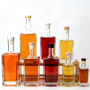 Botella de Licor Premium de Lujo, Mini Cuadrada, para Vodka Extra Flint, Whisky, Ginebra, <span class=keywords><strong>Ron</strong></span>, con Serigrafía - Product Image 4