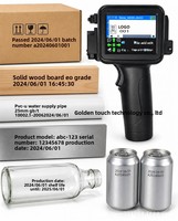 Printer Inkjet Mini genggam untuk mencetak kain polikarbonat aluminium kaca dan permukaan plastik